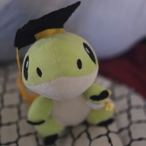 Adorable Green Graduation Dinosaur Plush Toy